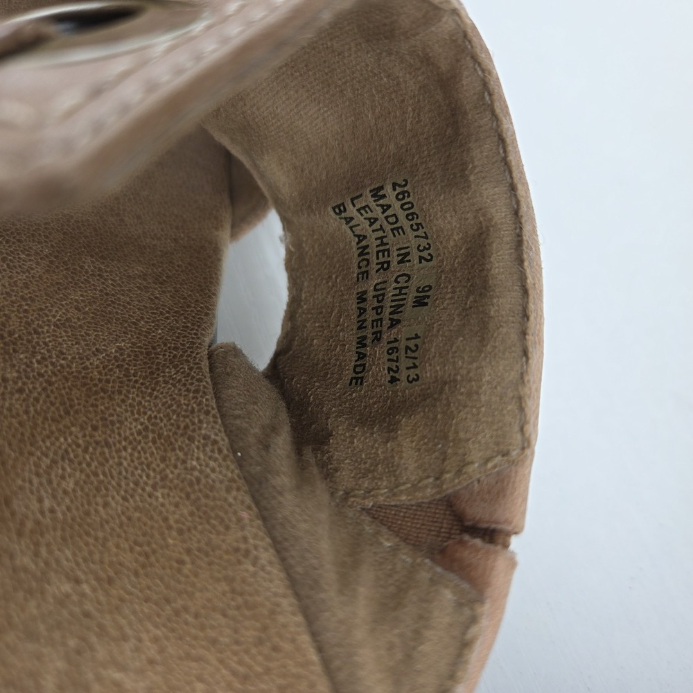 Clarks Bendables Lexi Laurel Strap Tan Leather Slip On Sandal Womens Size 9 M - Picture 12 of 12